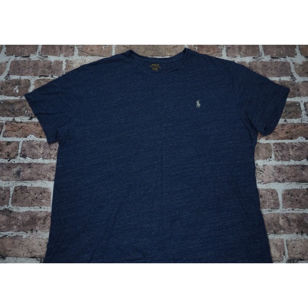 Polo Ralph Lauren T Shirt Mens XL Blue Navy Cotton Crew Neck Classic Preppy Tee